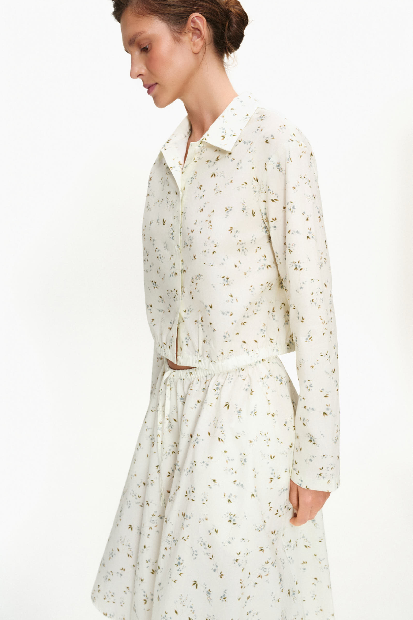 Рубашка укороченная из хлопка 11890₽