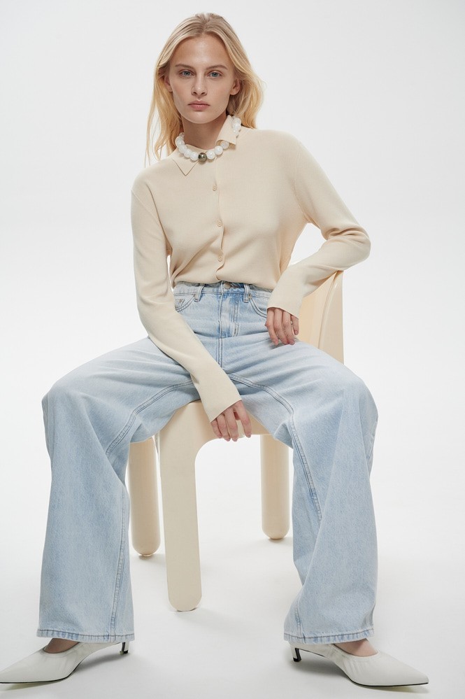 Джинсы Wide leg Джинсы Wide leg