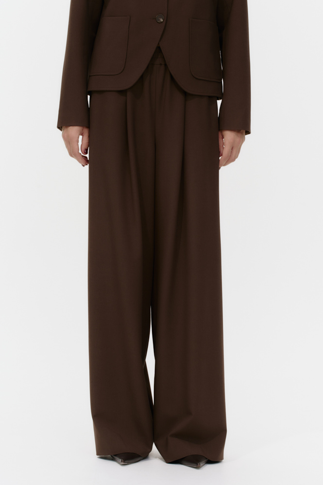 Брюки широкие на кулиске 12890₽