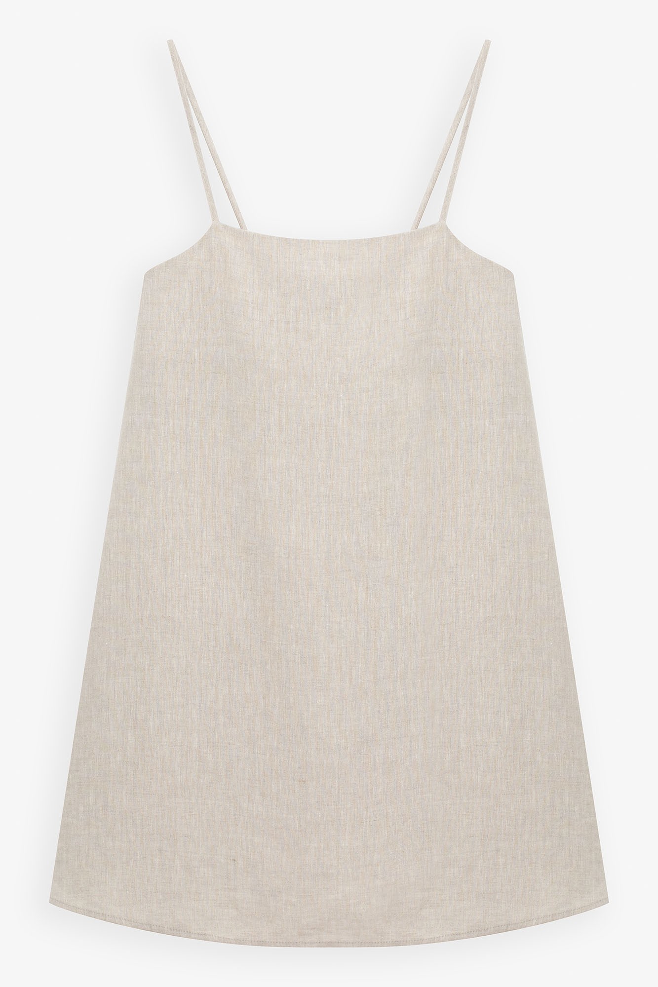 Платье мини на тонких бретелях изо льна 11300₽