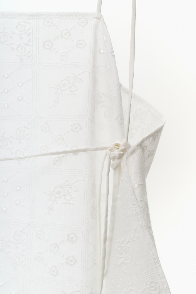 Топ на тонких бретелях из хлопка Broderie Anglaise