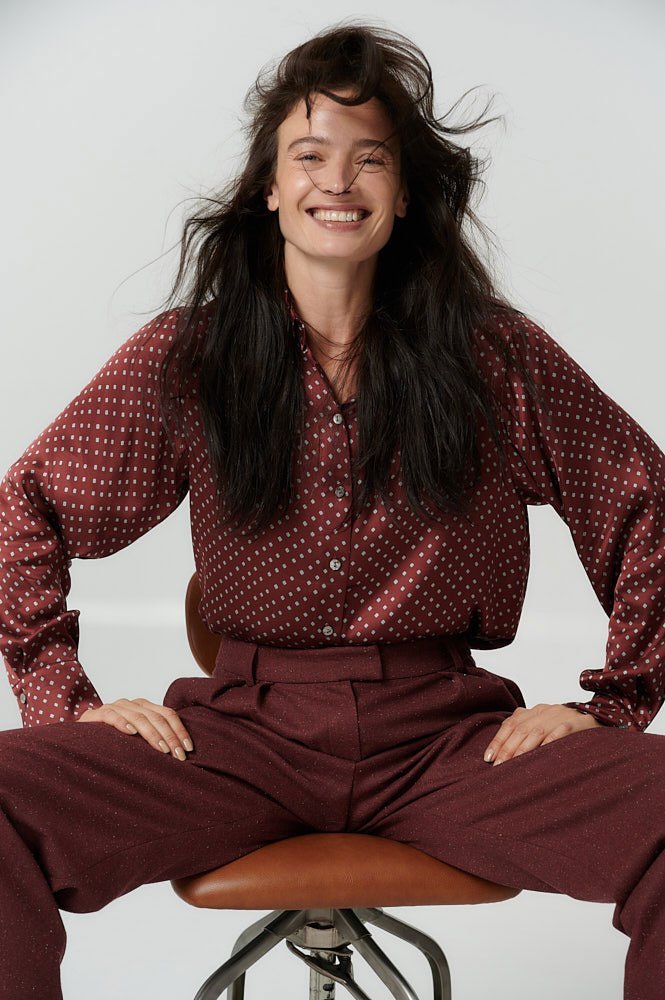 Рубашка прямая из итальянской вискозы 8890₽