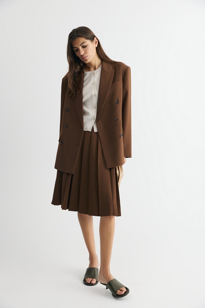 Юбка миди со складками 12890₽