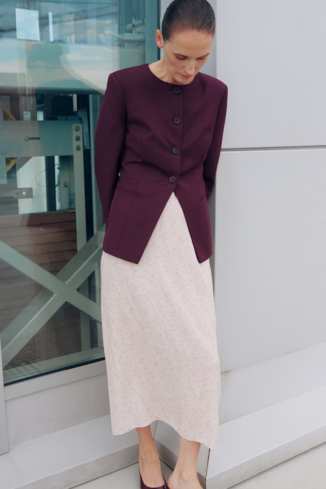 Жакет однобортный приталенный с шерстью 19890₽