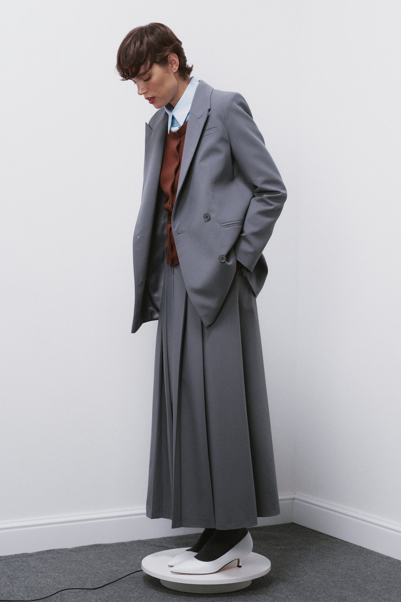 Юбка макси со складками 12890₽