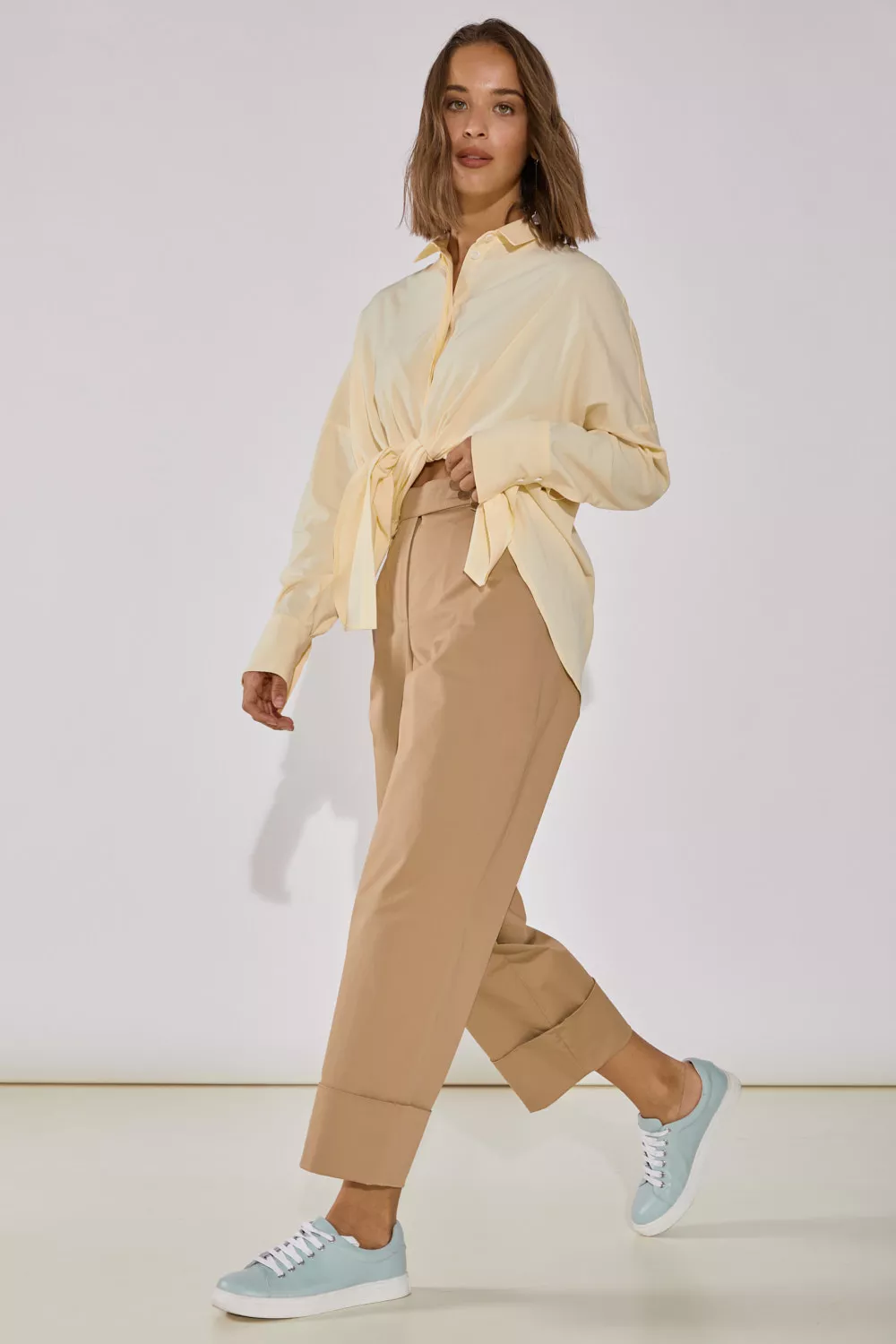 Брюки с подворотами