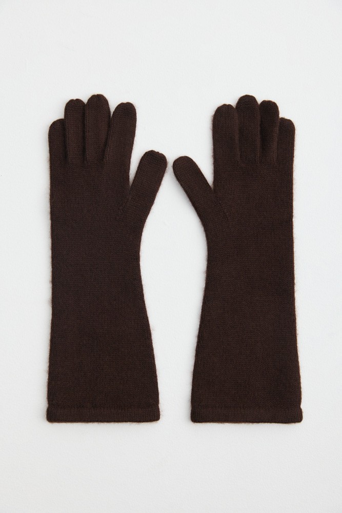 Перчатки удлиненные из шерсти с кашемиром 5890₽