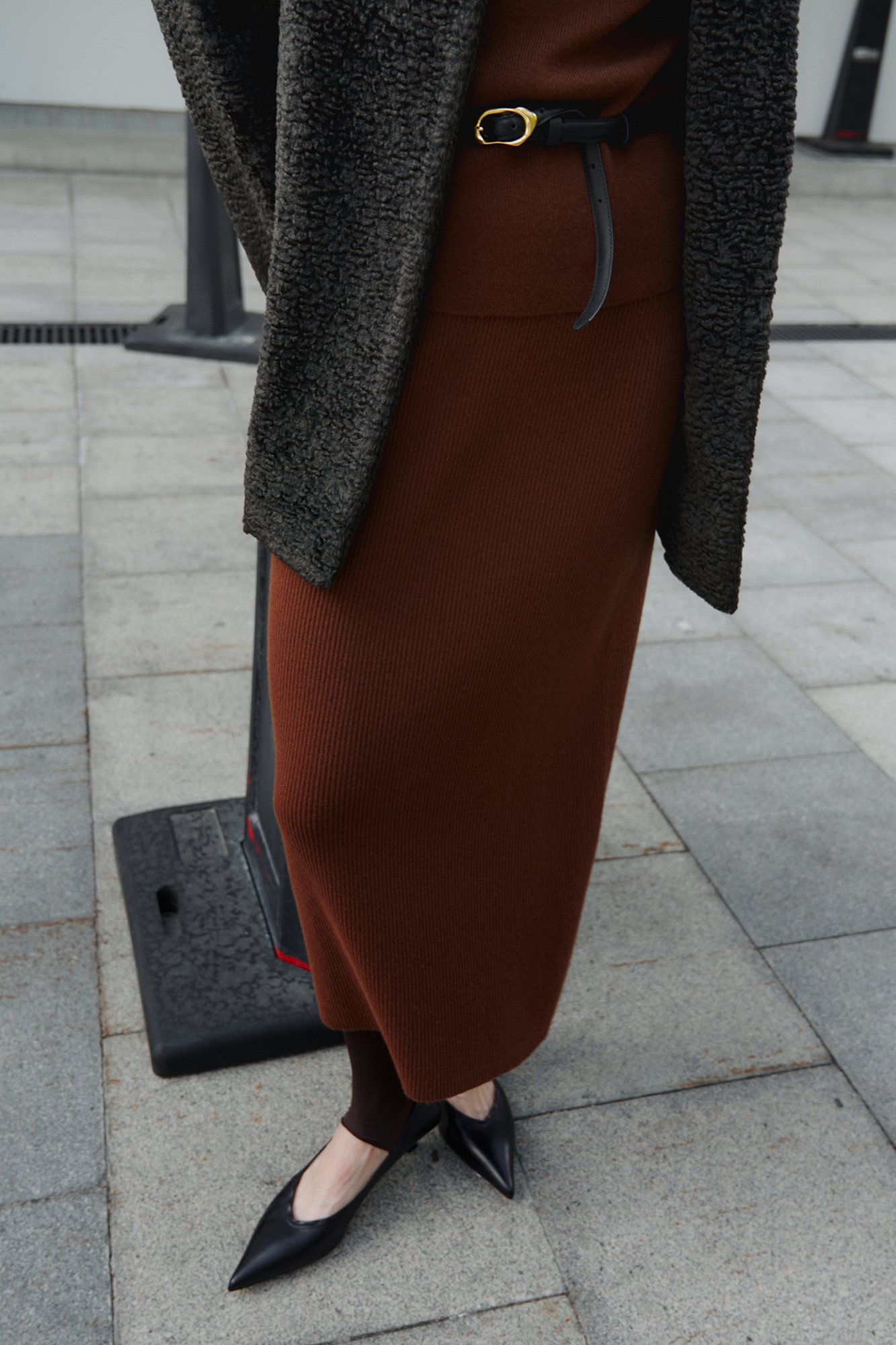 Юбка миди из фактурной пряжи 11890₽