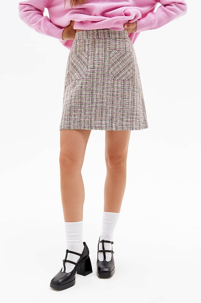 Юбка мини с накладными карманами