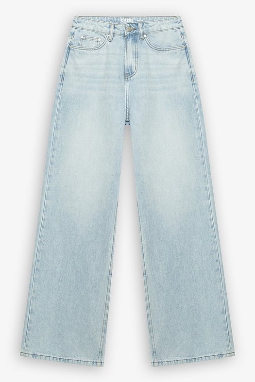 Джинсы Wide leg (100% хлопок Светло-голубой; Размер: XXS)