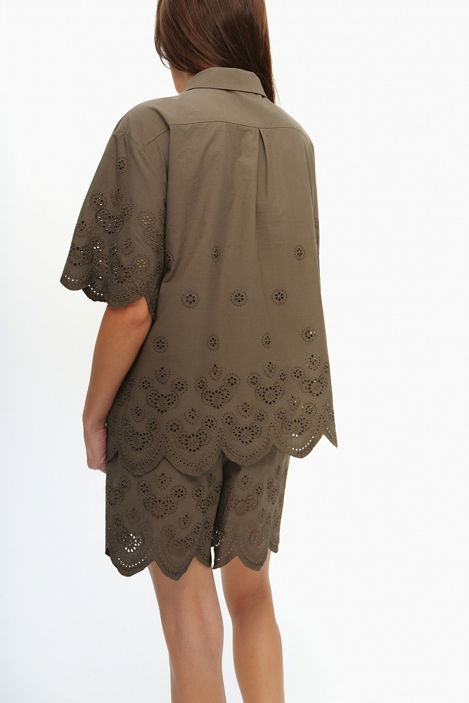 Рубашка из хлопка Broderie Anglaise